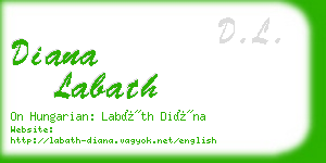 diana labath business card